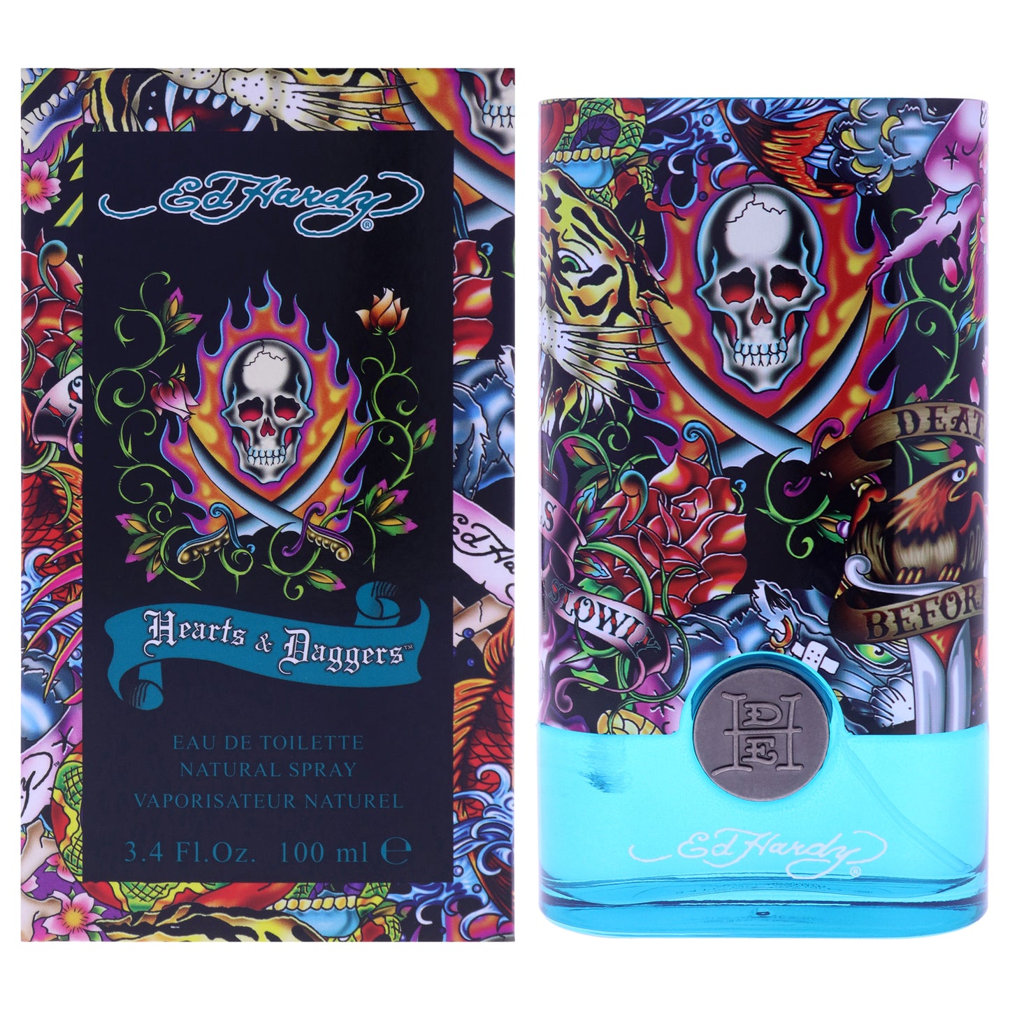 Ed Hardy Hearts and Daggers by Christian Audigier for Men - 3.4 oz EDT Spray