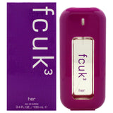 Fcuk 3 by French Connection for Women - 3.4 oz EDT Spray