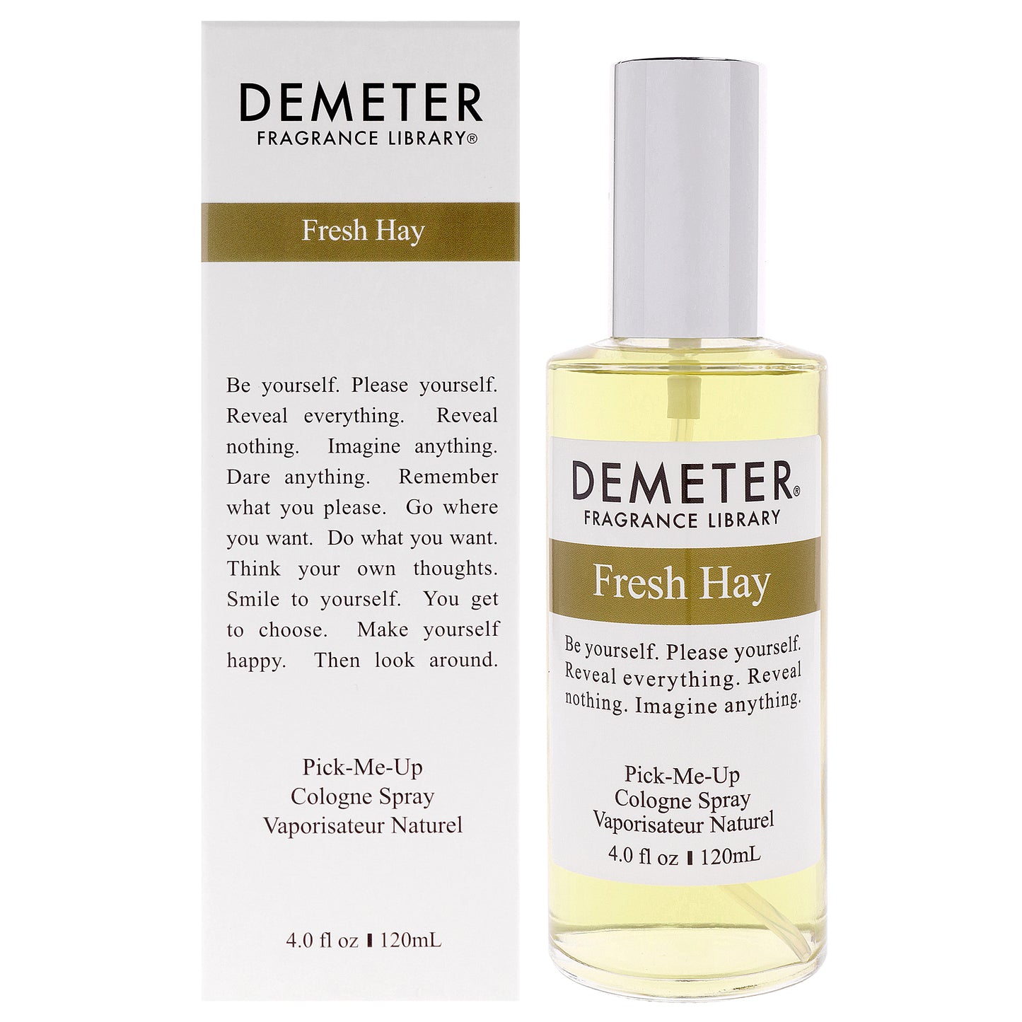 Fresh Hay by Demeter for Unisex - 4 oz Cologne Spray