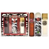 Cuba Jungle Zebra by Cuba for Women - 3 Pc Gift Set 3.3oz EDP Spray, 6.7oz Deodorant Body Spray, 4.3oz Body Lotion