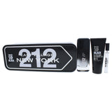 212 VIP Black by Carolina Herrera for Men - 3 Pc Gift Set 3.4oz EDP Spray, 3.4oz Bath and Shower Gel, 0.33oz EDP Spray