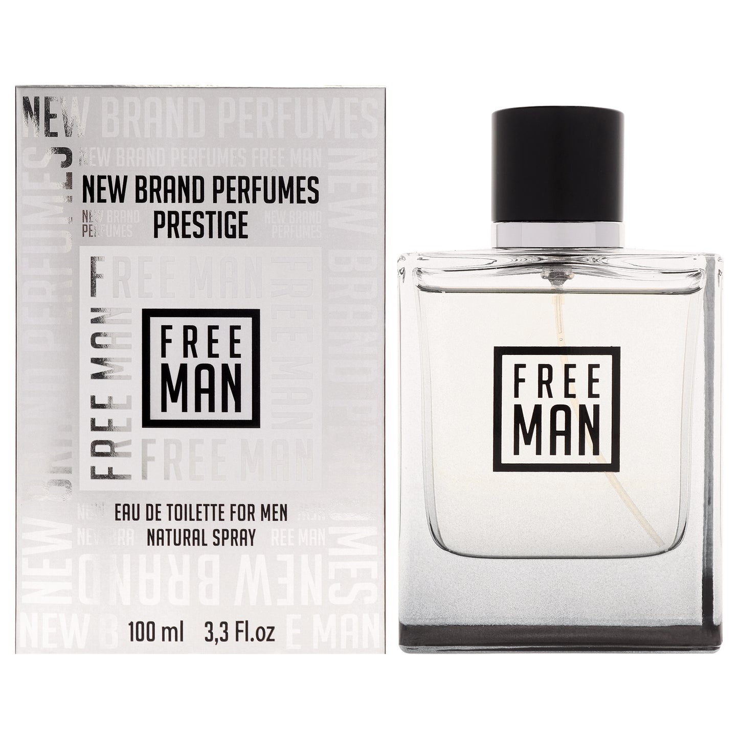 Free Man by New Brand for Men - 3.3 oz EDT Spray