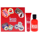 Red Wood by Dsquared2 for Women - 2 Pc Gift Set 3.4oz EDT Spray, 5.0oz Perfumed Body Lotion