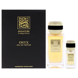Onyx by Sillage dOrient for Unisex - 3 Pc Gift Set 3.4oz EDP Spray, 0.5oz EDP Spray, Funnel
