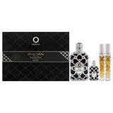 Oud Saffron by Orientica for Men - 4 Pc Gift Set 2.7oz EDP Spray, 2 x 10ml EDP Spray (Mini), 7.5ml EDP Splash (Mini)