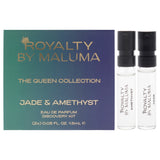 The Queen Collection by Royalty By Maluma for Women - 2 Pc Mini Gift Set 0.05oz Jade EDP Spray Vial, 0.05oz Amethyst EDP Spray Vial