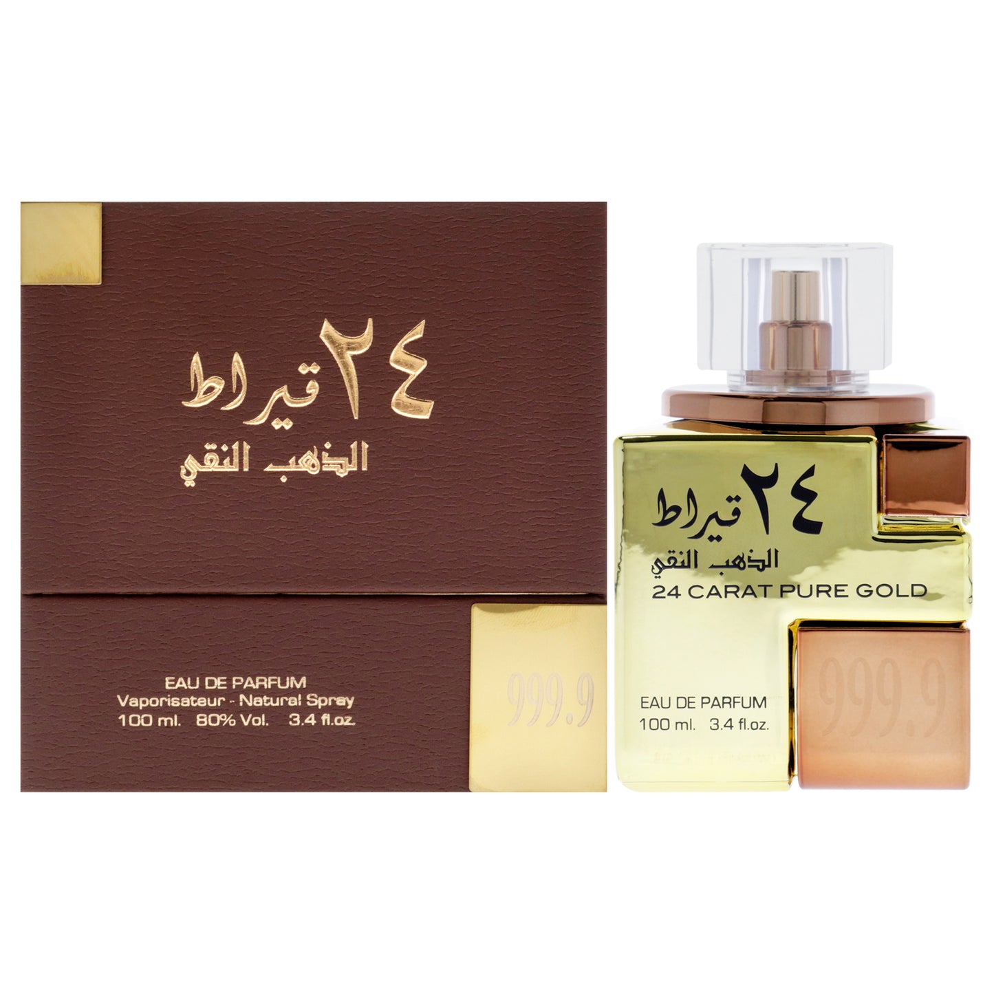 24 Carat - Pure Gold by Lattafa for Women - 3.4 oz EDP Spray