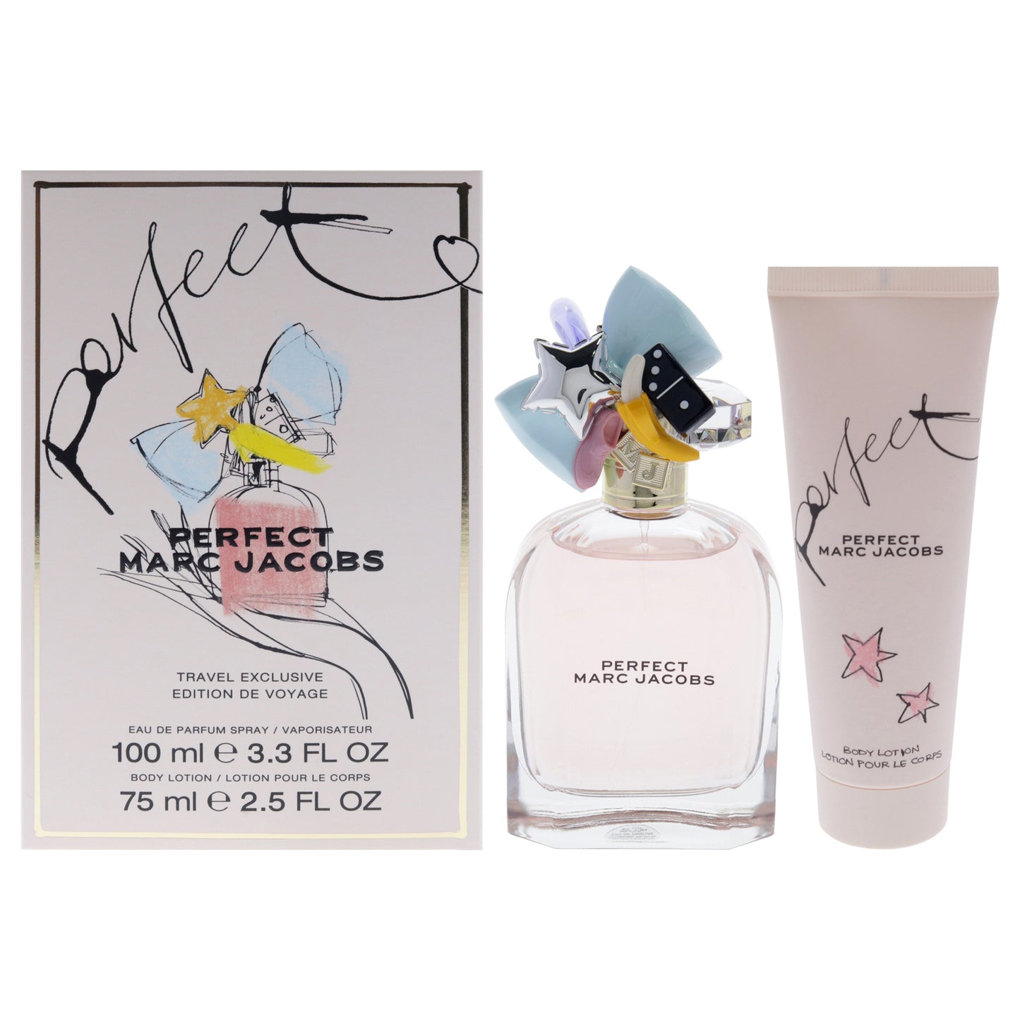 Perfect by Marc Jacobs for Women - 2 Pc Gift Set 3.3oz EDP Spray, 2.5oz Body Lotion