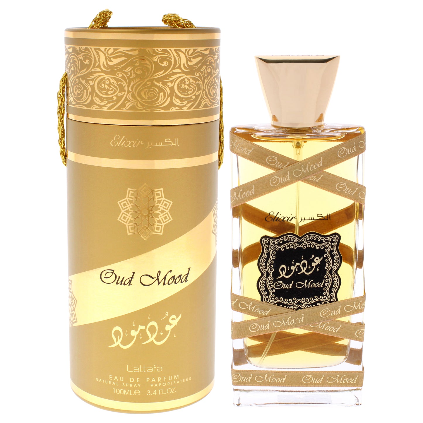 Oud Mood Elixir by Lattafa for Women - 3.4 oz EDP Spray