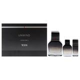 Unwind by Tumi for Men - 3 Pc Gift Set 3.4oz EDP Spray, 1oz EDP Spray, 0.5oz EDP Spray