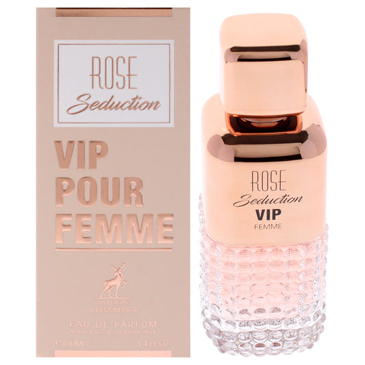 Rose - Seduction Vip by Maison Alhambra for Women - 3.4 oz EDP Spray