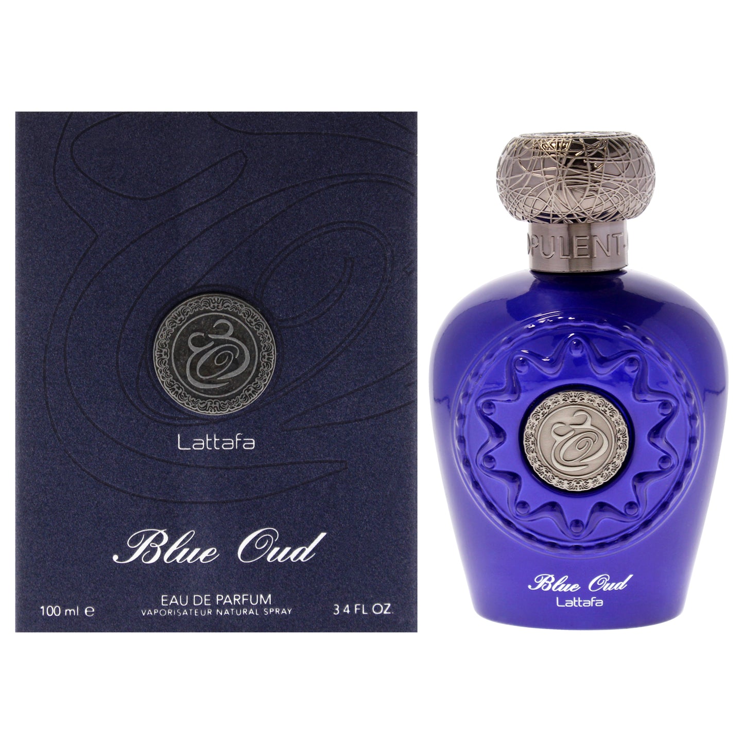 Blue Oud by Lattafa for Men - 3.4 oz EDP Spray