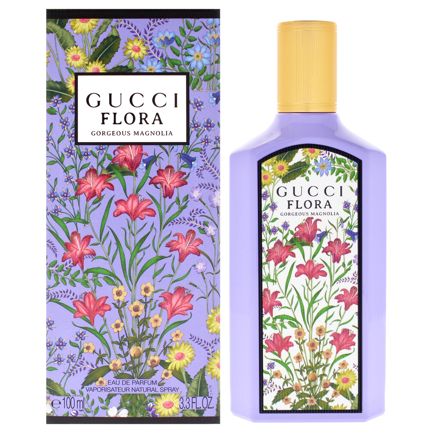 Flora Gorgeous - Magnolia by Gucci for Women - 3.3 oz EDP Spray (Refillable)