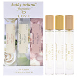 Love Set by Kathy Ireland for Women - 3 Pc Mini Gift Set 0.34oz Genesis EDP Spray, 0.34oz Soulmate EDP Spray, 0.34oz Dreamer EDP Spray