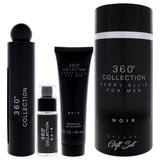 360 Black by Perry Ellis for Women - 3 Pc Gift Set 3.4oz EDP Spray, 0.25 EDP Spray (Mini), 3oz Shower Gel