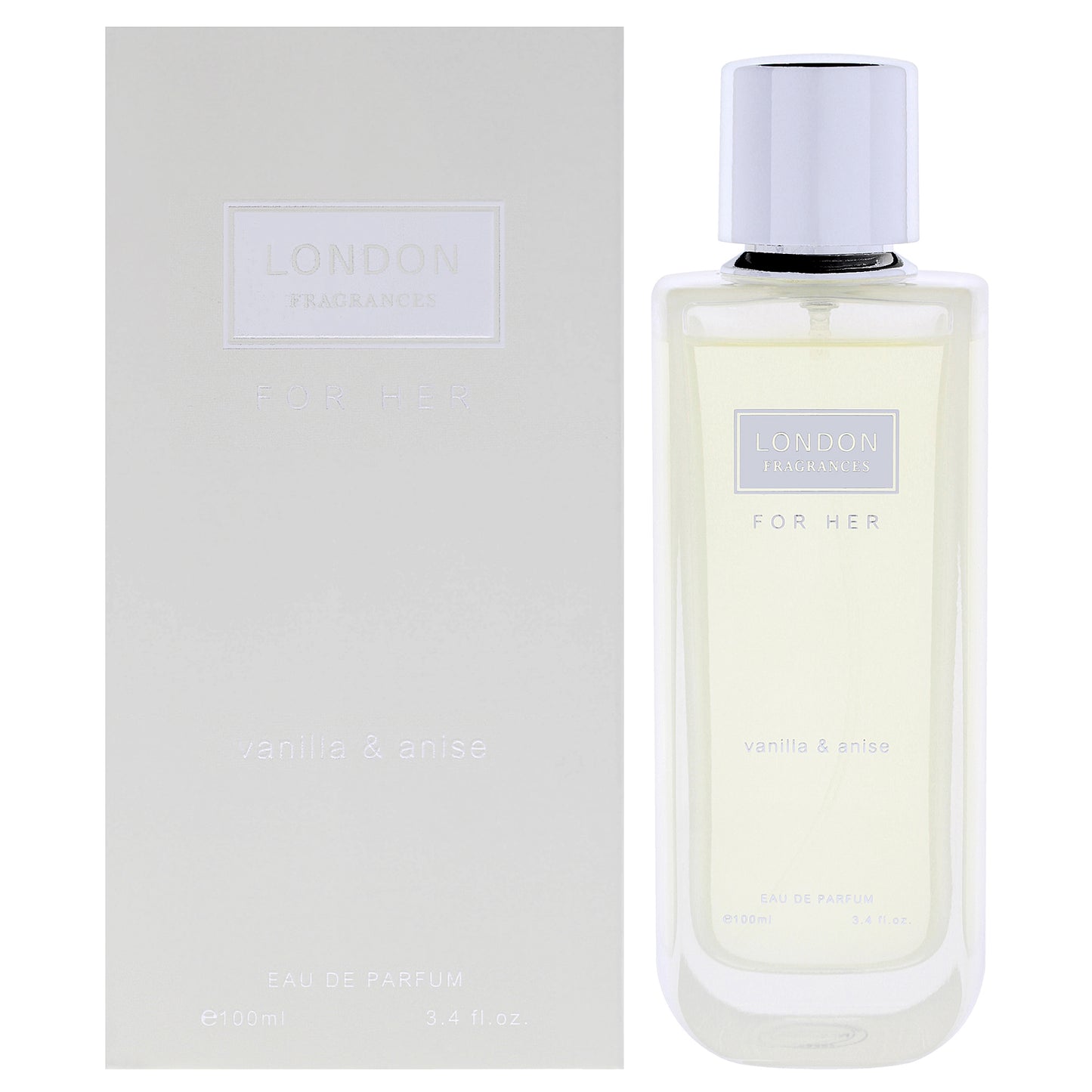 London Fragrances - Vanilla and Anise by Fine Perfumery for Women - 3.4 oz EDP Spray