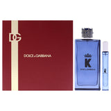 K by Dolce and Gabbana for Men - 2 Pc Gift Set 6.7oz EDP Spray, 0.33oz EDP Spray (Mini)