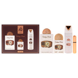 Pride - Vintage Radio by Lattafa for Unisex - 3 Pc Gift Set 3.4oz EDP Spray, 0.67oz EDP Spray, 6.67oz Perfumed Body Spray
