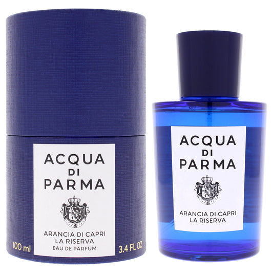Blu Mediterraneo - Arancia Di Capri La Riserva by Acqua Di Parma for Unisex - 3.4 oz EDP Spray