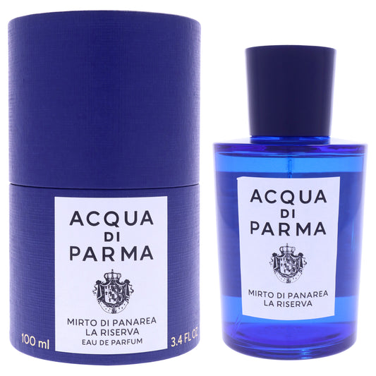 Blu Mediterraneo - Mirto Di Panarea La Riserva by Acqua Di Parma for Unisex - 3.4 oz EDP Spray