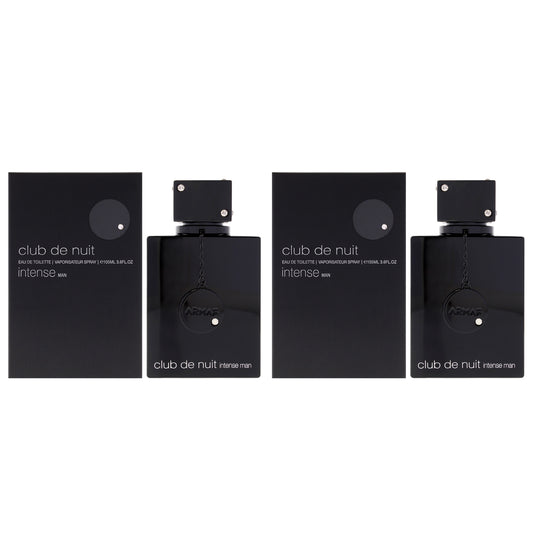 Club De Nuit Intense by Armaf for Men - 3.6 oz EDT Spray - Pack of 2