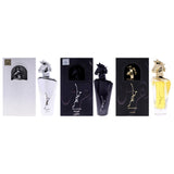 Maahir Kit by Lattafa for Unisex - 3 Pc Kit 3.4oz Maahir EDP Spray, 3.4oz Maahir - Black Edition EDP Spray, 3.4oz Maahir - Legacy EDP Spray